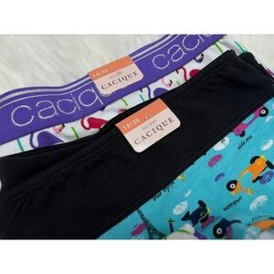 Cacique Boyshort Panties 2 Pack Womens 18 20 Plus Size NWT Underwear Lot